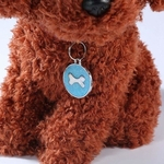 Cão Id Tag Gravado Metal Personalizado Pet Tag Pequeno Decoração Collar Large Dog Acessórios Personalizado Osso Da Pata Name Tag Placa