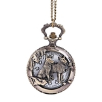 FLY Cão retro Bronze quartzo relógio de bolso com mulheres colar de corrente Mens refrigeram Pingente clássico relógio de quartzo relógios de bolso