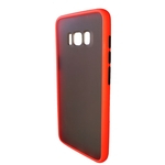 Capa Anti Impacto Borda Emborrachada Colorida Galaxy S8 - Vermelha