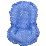 Capa Para Bebê Conforto Poá Azul