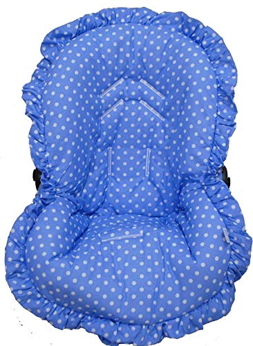 Capa para Bebê Conforto Poá Azul