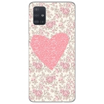 Capa para Galaxy A51 - Coração Floral