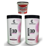 Capelli B-tox 3D INFINITY 2 UNIDADES 2X1KG mais EMERGENCIA 500GR