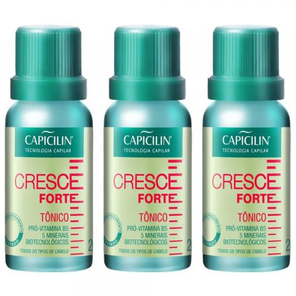 Capicilin Cresce Forte Tônico 20ml (kit C/03)