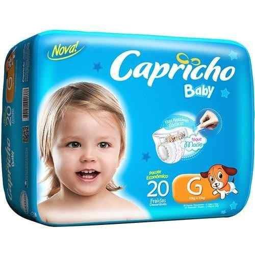 Capricho Baby Prática Fralda Infantil G C/20