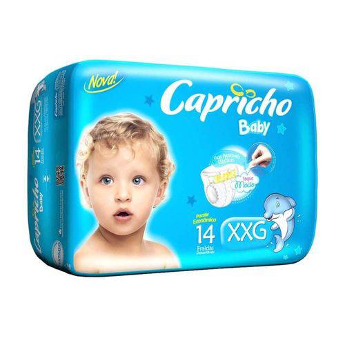 Capricho Baby Prática Fralda Infantil Xxg C/14