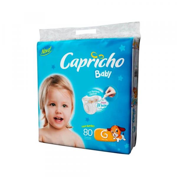 Capricho Baby Super Jumbo Fralda Infantil G C/80