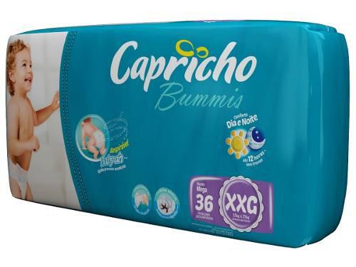 Capricho Bummis Mega Fralda Infantil Xg C/36 (Kit C/06)