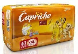 Capricho Rei Leão Hiper Fralda Infantil Xxg C/40 (Kit C/03)