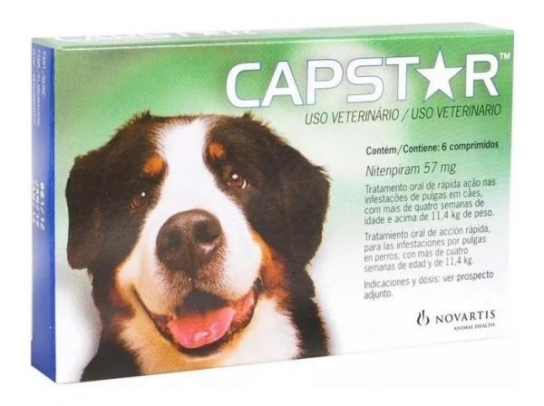 Capstar 57mg Cães 11 a 57 Kg - 6 Comprimidos - Novartis