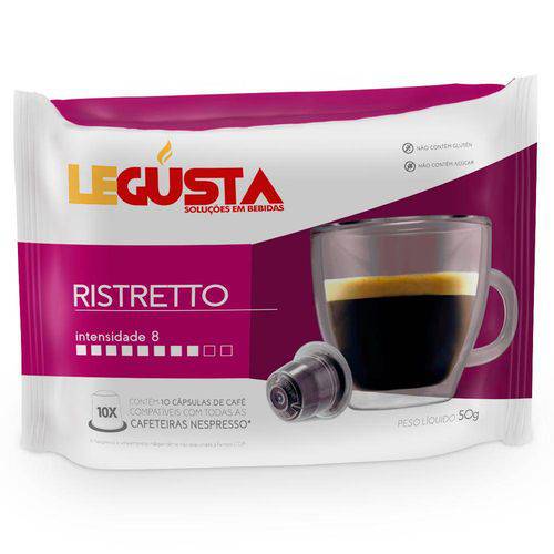 Cápsulas de Café Compatíveis com Nespresso Legusta Ristretto - 10 Un.