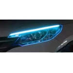 Car Steering água Ultra-Thin Streamer LED Faixa de Cristal Lágrimas Daytime instalação que corre Lamp