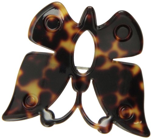 Caravan Butterfly In Your Hair Oh Yes Handmade Engraved Barrette In Tortoise Shell Or Tokyo