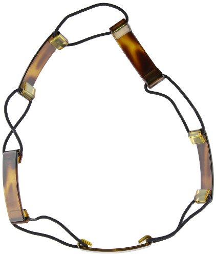 Caravan Linking a Full Circle Stretch Headband Links Celluloid Tortoise Shell With Elastic