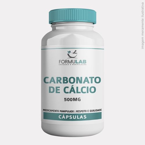 Carbonato de Cálcio 500mg-120 Cápsulas