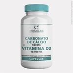 Carbonato De Cálcio 500mg + Vitamina D3 10.000 UI - 60 CÁPSULAS