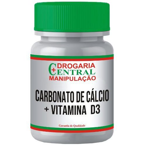Carbonato de Cálcio 500mg + Vitamina D3 400UI com 120 Cápsulas