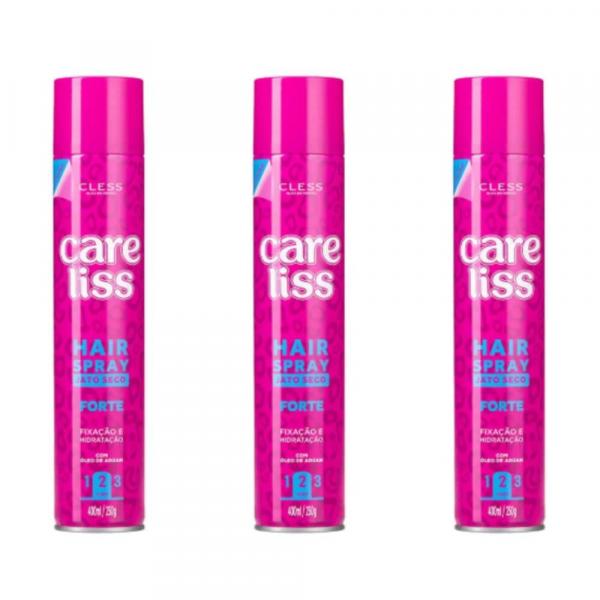 Care Liss Hair Spray Forte 400ml (Kit C/03)