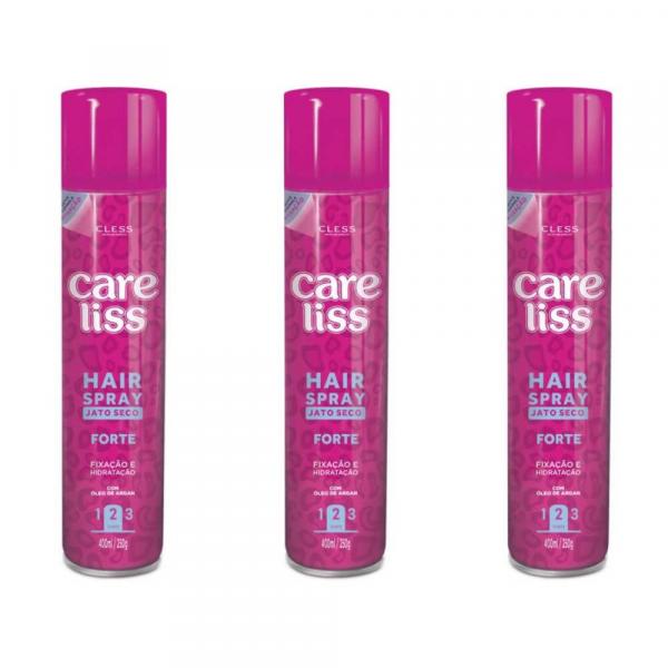 Care Liss Hair Spray Forte 250ml (Kit C/03)