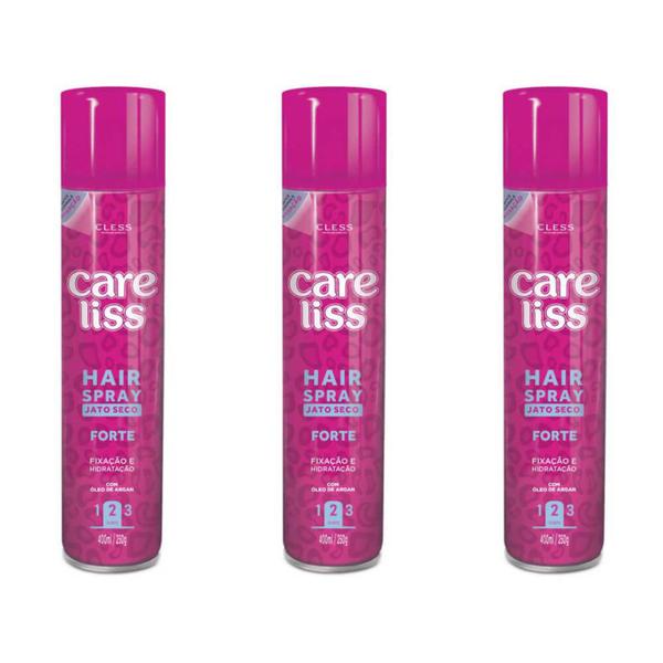 Care Liss Hair Spray Forte 250ml (Kit C/03)
