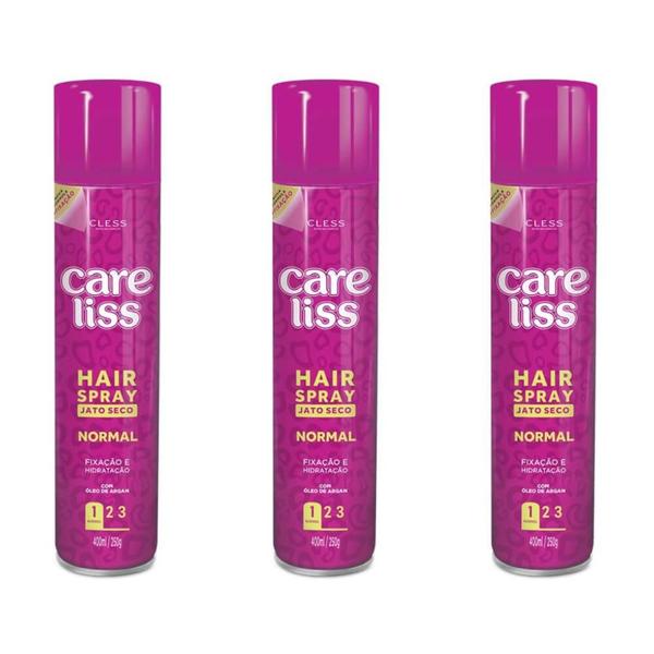 Care Liss Hair Spray Normal 400ml (Kit C/03)