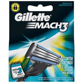 Carga de Barbear Gillette Mach3 - 3 Unidades