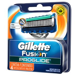 Carga Gillette Aparelho de Barbear Fusion Proglide - C/4
