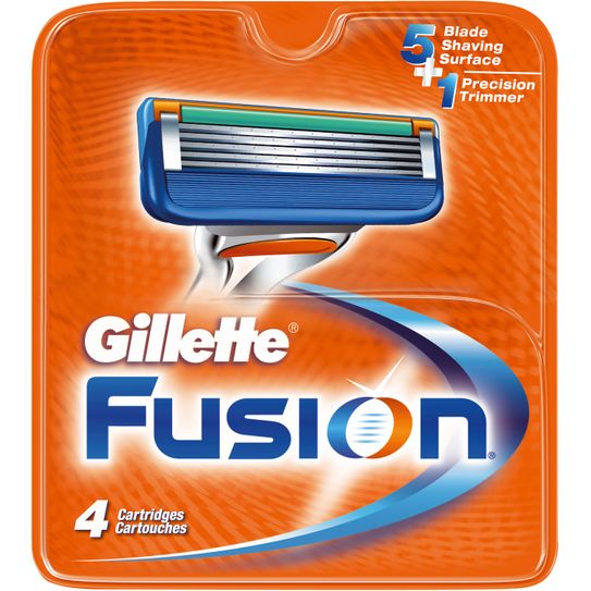 Carga Gillette Fusion Power com 4 Unidades