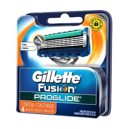 Carga Gillette Fusion ProGlide 4 Unidades
