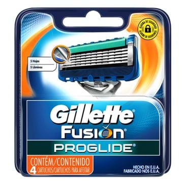 Carga Gillette Fusion Proglide Regular 4 Unidades