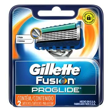 Carga Gillette Fusion Proglide Regular 2 Unidades