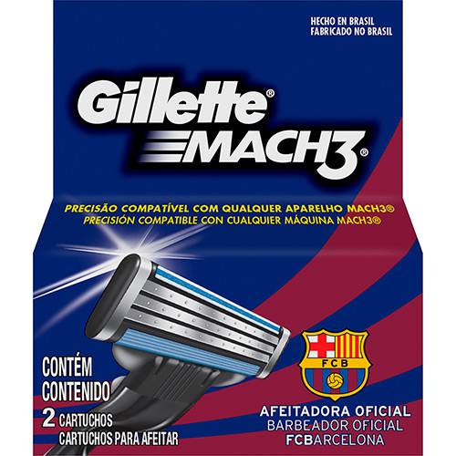 Carga Gillette Mach3 Barcelona com 2 Unidades