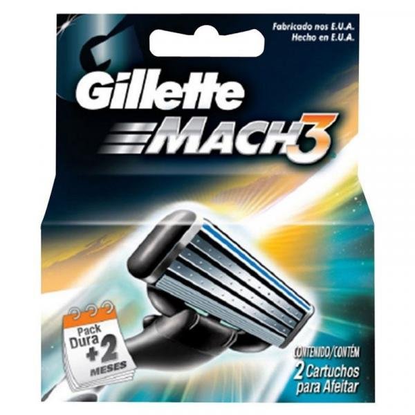 Carga Gillette Mach3 com 2 Unidades