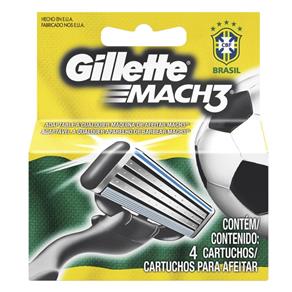Carga Gillette Mach3 Regular com 4 Unidades Copa