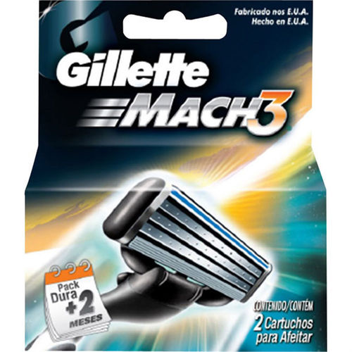 Carga Gillette Mach 3 Regular com 2 Unidades