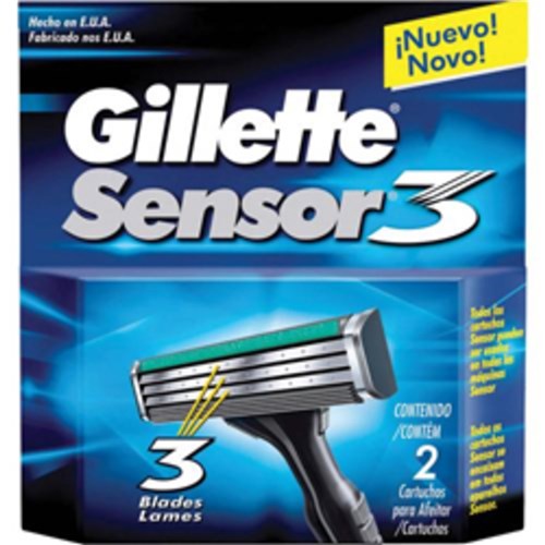 Carga Gillette Sensor 3 - 2 Unidades