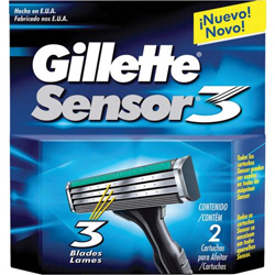 Carga Gillette Sensor 3 - 2 Unidades