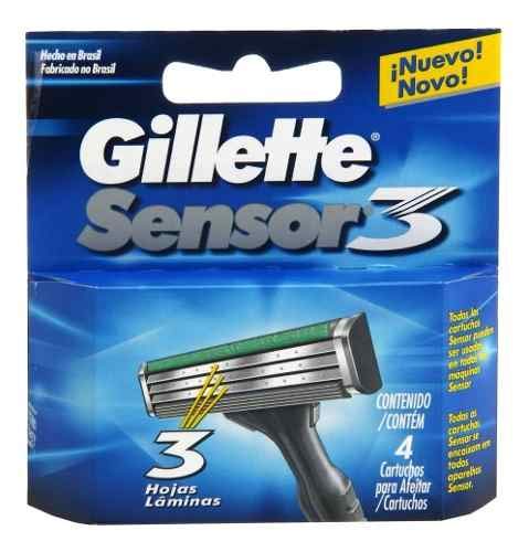 Carga Gillette Sensor 3 C/ 4 Unidades