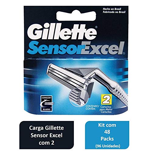 Carga Gillette Sensor Excel no Atacado com 48 Unidades