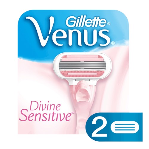Carga Gillette Venus Divine Sensitive com 2 Unidades