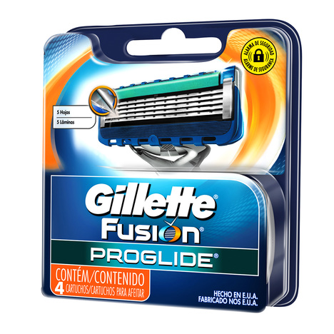 Carga para Aparelho de Barbear Gillette Fusion Proglide 4 Unidades