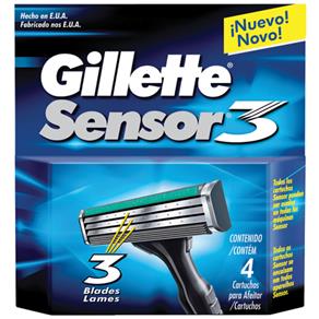 Carga para Aparelho de Barbear Gillette Sensor3 - 4un.