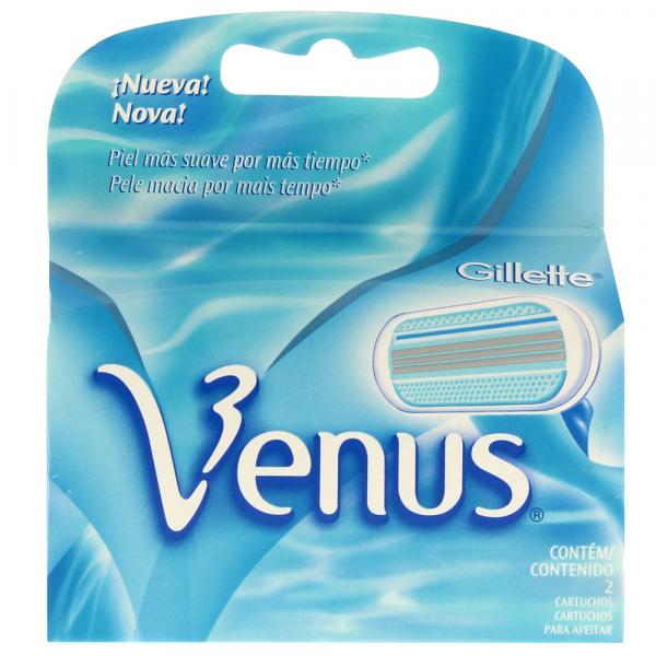 Carga para Aparelho de Depilar Gillette Venus 3 com 2 Unidades