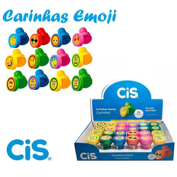 Carimbo Pedagogico Cis Stamp Carinhas Sertic Cx.c/24