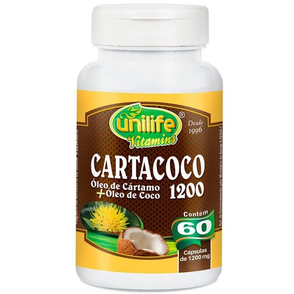 Cartacoco Óleo de Cartamo e Coco 60 Cápsulas Unilife
