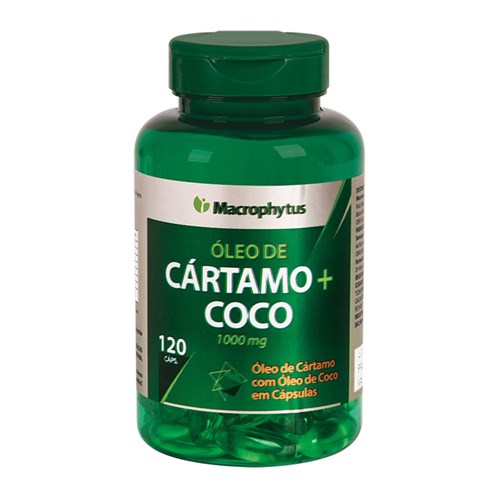 Cartamo + Coco Softgel 1000Mg Macrophytus 120Caps