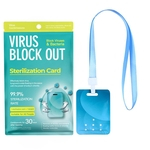 Refrogerador de ar Cartão de esterilização Cartão de proteção de cordão Cartão antivírus Anti-bacteriano