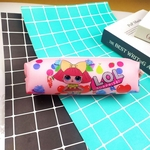 Cartoon Doll padrão Printing Pencil Pouch Environmentally Proteção Stationery Pouch