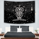 Casal criativo Crânio Pintura Tapestry Skeleton Yoga Mat Blanket tapeçaria Mandala