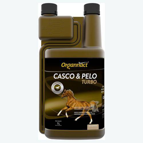 Casco & Pelo Turbo Organnact 1 Litro | Suplemento para Cascos e Pelos de Equinos